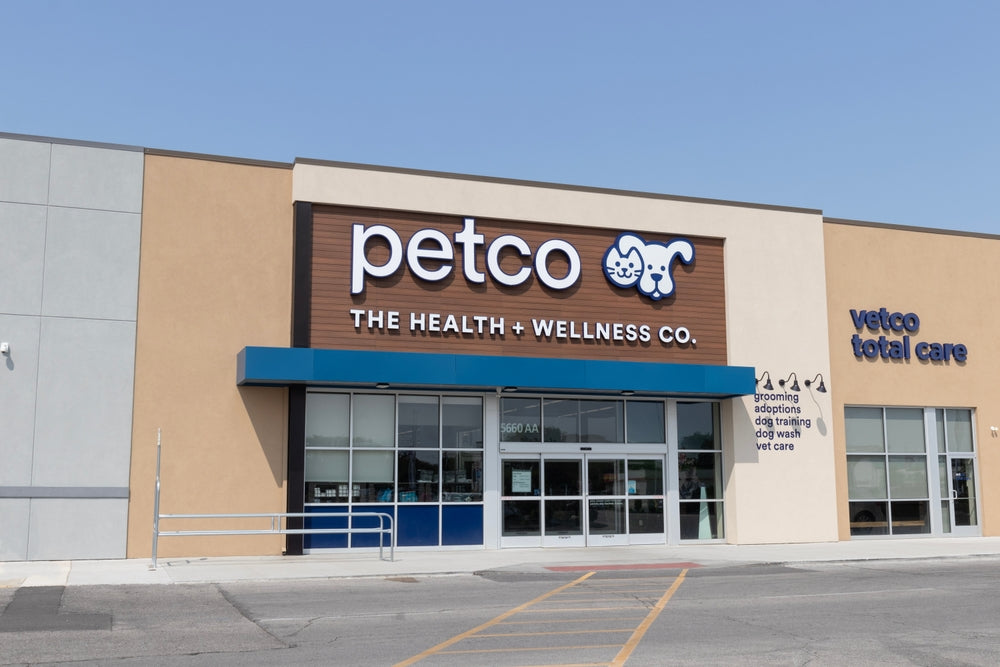 Where to buy Wuffes - Wuffes is now in Petco. Exterior shot of a Petco store in America