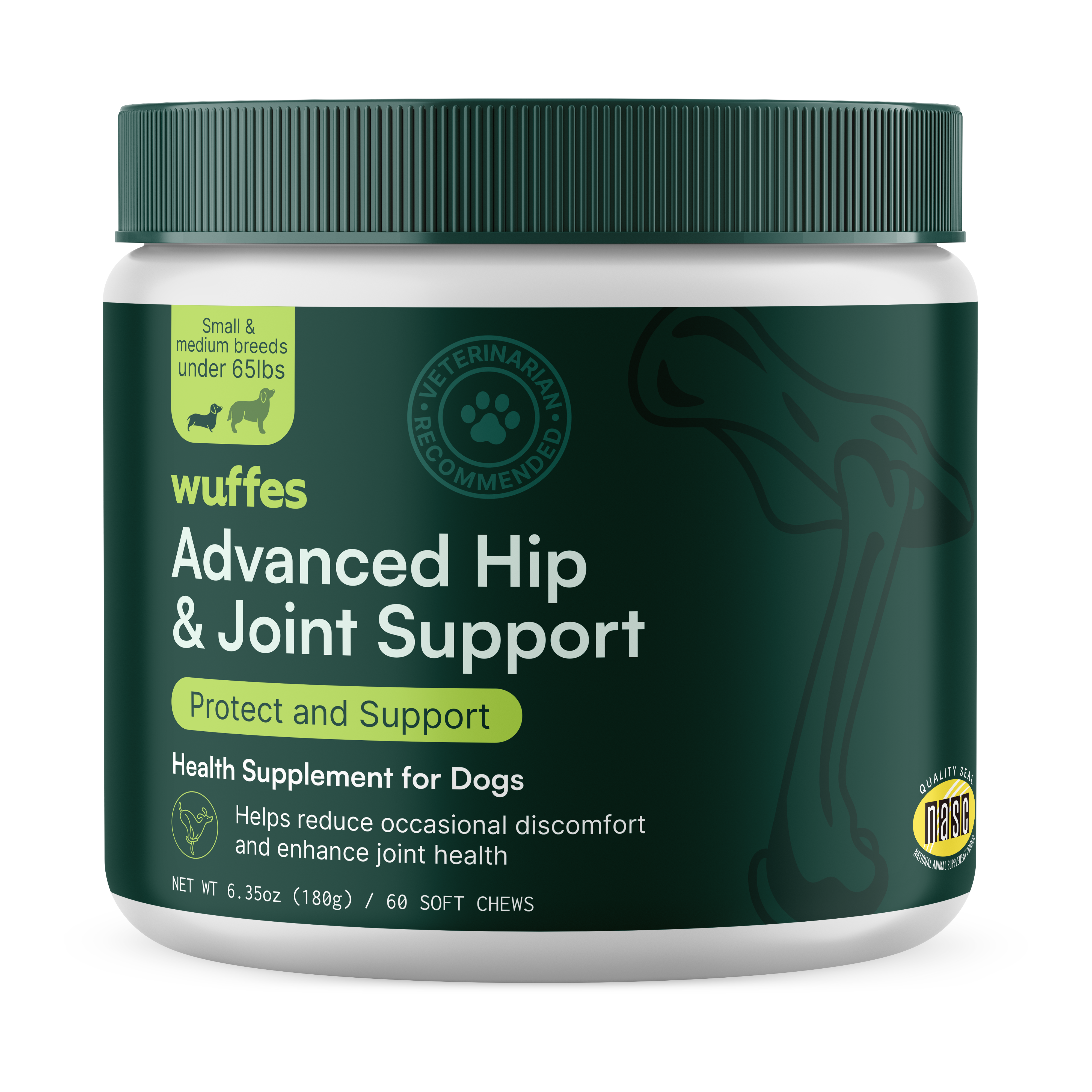 Advanced Hip & Joint Support for Small & Medium Breeds Wuffes