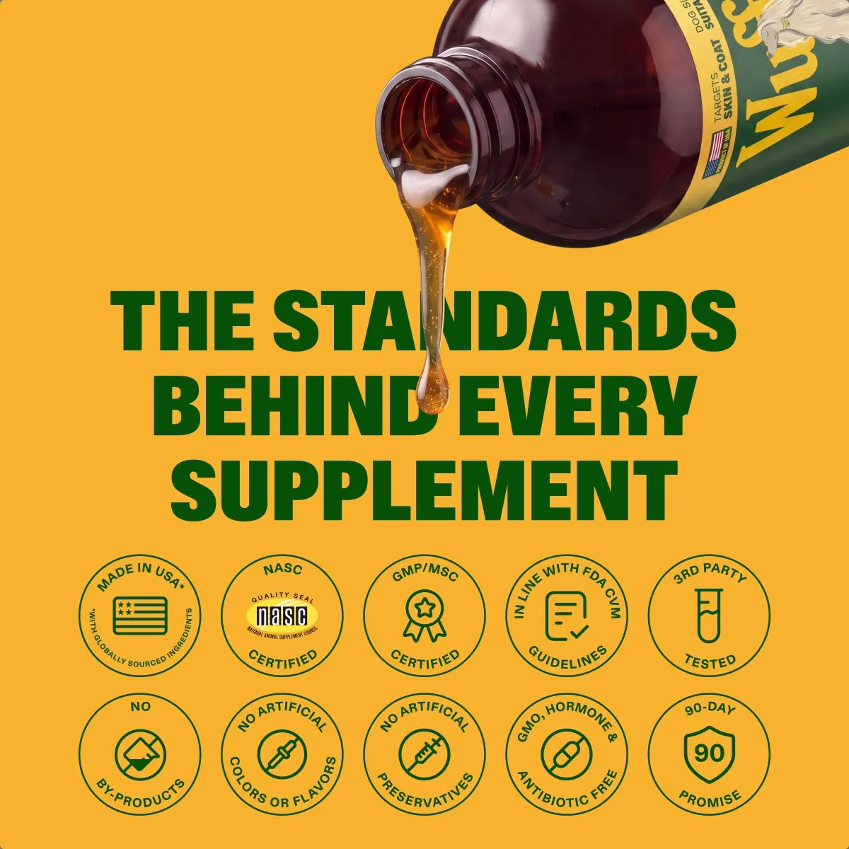 Omega-3 Fish Oil slide: THE STANDARDS BEHIND EVERY SUPPLEMENT.