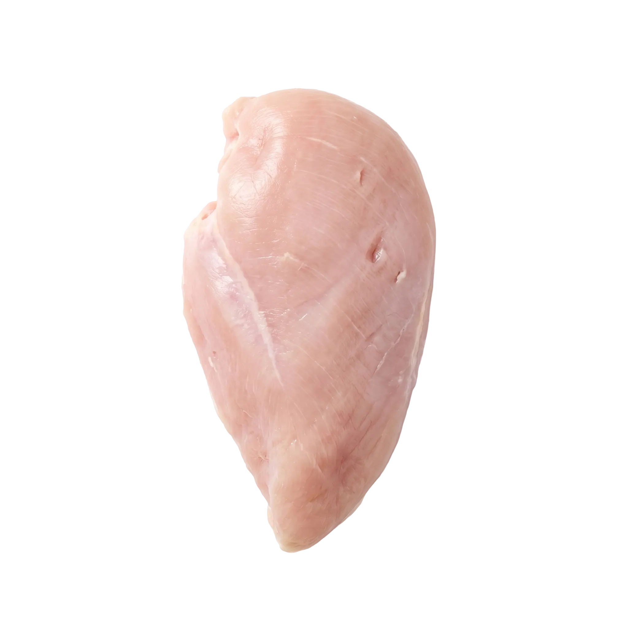 A pale pink cut of turkey breast representing L-Tryptophan, cut out on a transparent background