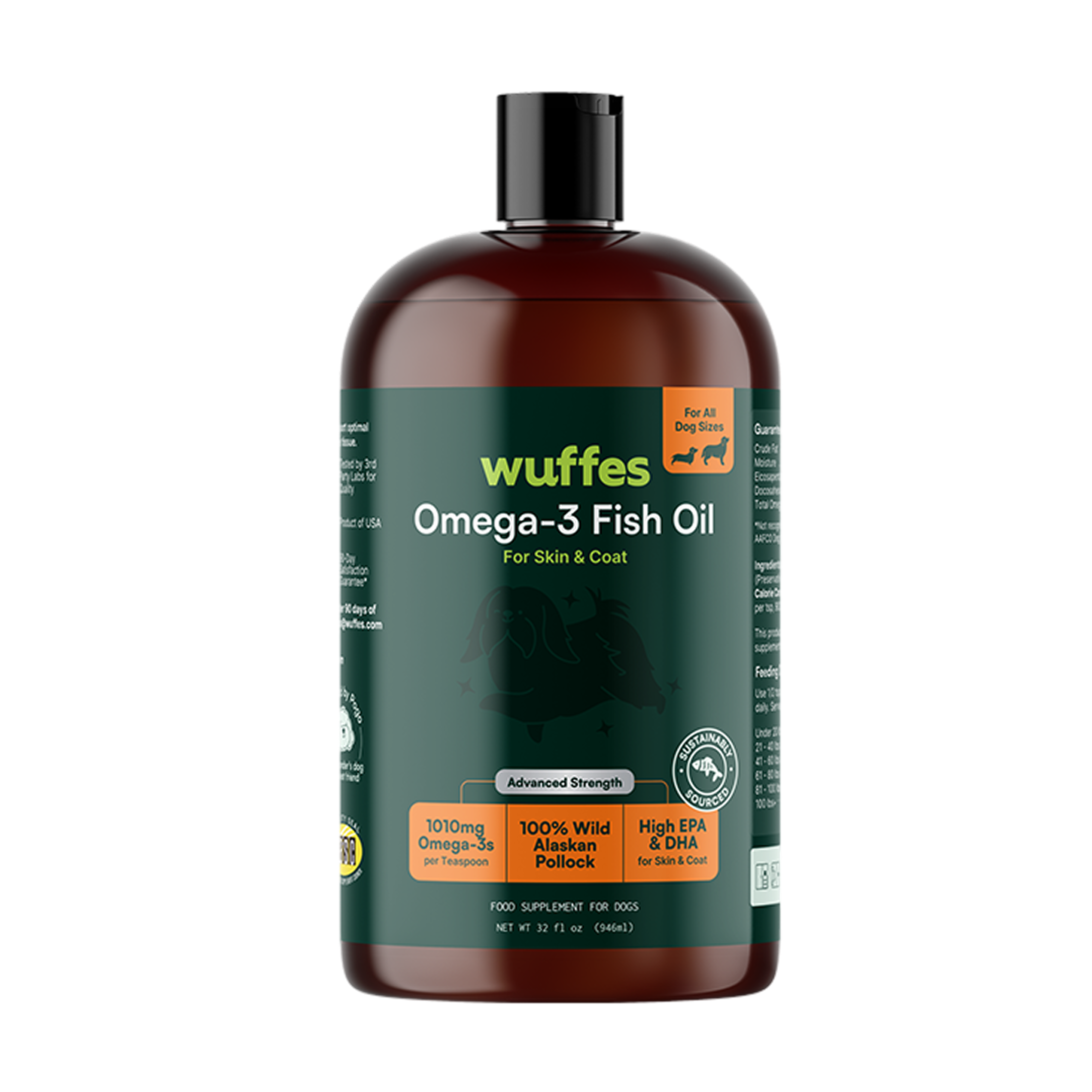 32oz Omega-3 Fish Oil for Dogs | EPA & DHA for Skin, Coat, Joints & Immunity