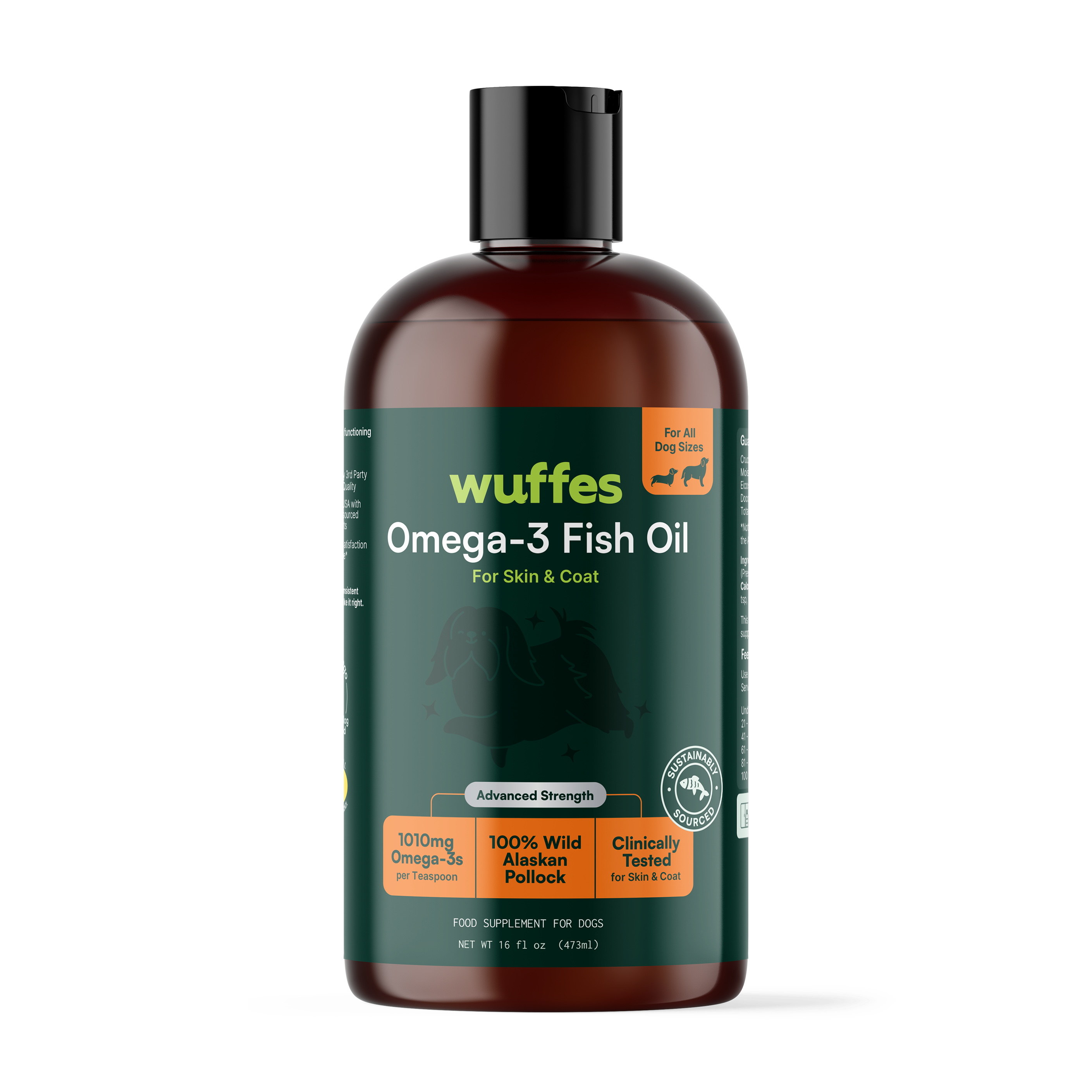 Omega-3 Fish Oil for Dogs 16oz | EPA & DHA for Skin, Coat, Joints & Immunity